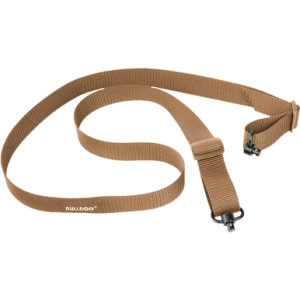 Bulldog Deluxe Rifle Sling, Tan Two-Point QD Push Button Swivel - BD833