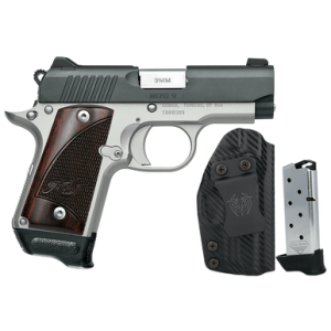 Kimber Mfg, Inc 3300256 Micro 9 Two-Tone RTC-K Bundle Micro Frame 9mm Luger 7+1 3.15" Stainless Match Pistol