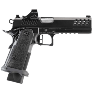 Talon Armament M2XI Pistol, 5" Match Grade Bull Barrel QPQ Tenifer Cerakote Lightening Cut/Optic Cut/Serrated Steel Slide & Frame w/Beavertail & Picatinny Rail Black Polymer Grip 22+1rd 9mm Luger - M2XIO5BBFN