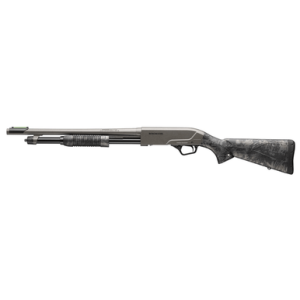 Winchester Repeating Arms SXP Hybrid Defender Shotgun, 18" Black Chrome Back-Bored Barrel&Drilled&Tapped Aluminum Alloy Receiver Fixed Forged Carbon Gray Synthetic Stock Compact 3" 5- 2.75" Shells Pump 12Gauge - 512458395