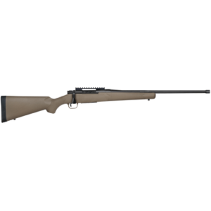 Mossberg Patriot Predator Rifle, 20" Matte Blued Fluted Threaded Barrel Matte Blued Picatinny Rail Receiver Fixed Flat Dark Earth Synthetic Stock Full Size 4+1rd 350 Legend - 28255