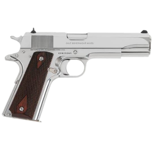 Colt Mfg Government Pistol, 5" Stainless National Match Barrel Serrated Slide Stainless Stainless Steel Frame w/Beavertail Checkered Blue G10 Grip Ambidextrous 9+1rd 9mm Luger - O1073BSTS