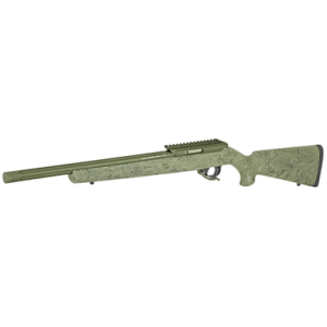 Tactical Solutions X-Ring VR Gen2 Rifle, Matte OD Green Barrel & Receiver Hogue OverMolded Ghillie Green Synthetic Stock 22 LR - ATE2MODBHGGRN