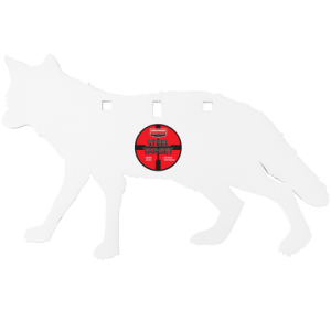 Birchwood Casey Centerfire Silhouette Coyote Target, White 3/8" AR500 Steel Target - BC-47711