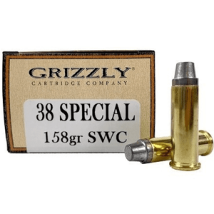 Grizzly Ammo Semi Wad-Cutter Ammo, 158gr 50 Per Box/10 Case 38Special - GC38SP7