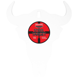 Birchwood Casey Centerfire Silhouette Skull Target, White 3/8" AR500 Steel Target - BC-47719
