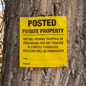 Allen 15824 Posted No Trespassing Sign 12 Pk