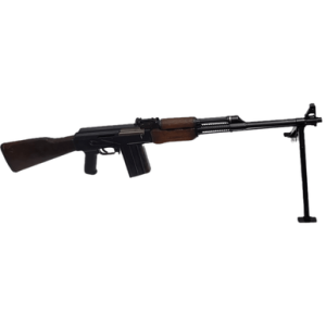 Riley Defense Inc RPK Rifle, 22" Blued Threaded Barrel Blued Receiver Fixed Wood Stock Black Polymer Grip Bayonet Lug Bipod 20+1rd 308 Win - RAK308RPK