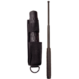 PSP Expandable Baton, 21" Steel Black Rubber Handle Includes Sheath - NS21R