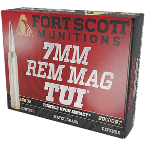 Fort Scott Munitions Tumble Upon Impact (TUI) 7mm 150gr Solid Copper Spun 20 Per Box