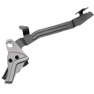 Tyrant CNC I.T.T.S Trigger, Aluminum / Steel Grey/Black Fits Glock 43/43x/48 - TDG43TRIGGREYBLKBAR