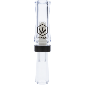 Hunters Specialties Suzie-Q Double Reed Duck Call, Clear Polycarbonate Duck Sounds - HS-WF-DRDC