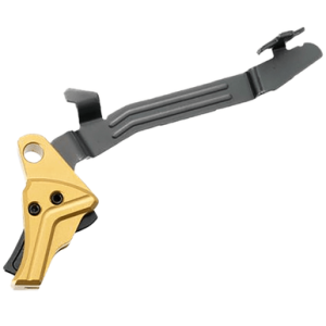 Tyrant CNC I.T.T.S Trigger, Gold/Black Aluminum / Steel Fits Glock 43/43x/48 - TDG43TRIGGOLDBLKBAR