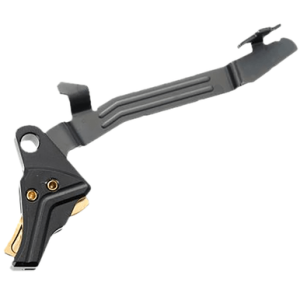 Tyrant CNC I.T.T.S Trigger, Black/Gold Aluminum / Steel Fits Glock 43/43x/48 - TDG43TRIGBLKGOLDBAR