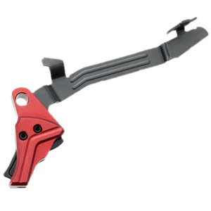 Tyrant CNC I.T.T.S Trigger, Red/Black Aluminum / Steel Fits Glock 43/43x/48 - TDG43TRIGREDBLKBAR