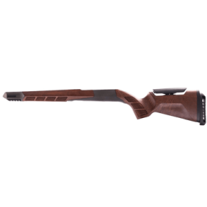 Woox Superleggera Precision Stock, 31" OAL Walnut Carbon Reinforced Nylon/Wood Ambidextrous Grip V-Block Bedding Mini Chassis Forward Integrated QD/ Pic Rail & M-LOK Slots Fits Remington 700 M5 DBM SA Bolt Action - SH.GNS061.05A