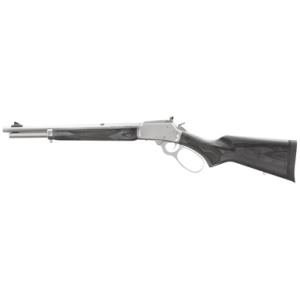 Marlin 1894 Trapper Rifle, 16.10" Satin Threaded Barrel Satin Stainless Steel Receiver Fixed Black Laminate Stock Full Size 8+1/9+1rd 44 Special/44 Rem Mag - 70451
