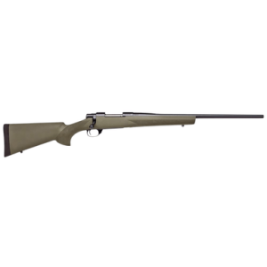 Howa 1500 Hogue Rifle, 22" Black Heavy Barrel Black Stainless Steel Drilled & Tapped Receiver Green Hogue OverMolded Synthetic Stock Right Hand 5+1rd 243 Win - HGR72133