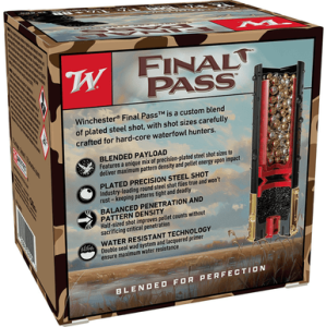 Winchester Ammo Final Pass Shotshells 3.50 1 1/2oz BB/1.5Shot 25 Per Box/10 Case 12 Gauge Ammo - FP12LBB15 FP12LBB15 Ammo