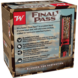 Winchester Ammo Final Pass Shotshells 3 1 1/4oz BB/1.5Shot 25 Per Box/10 Case 12 Gauge Ammo - FP123BB15 FP123BB15 Ammo