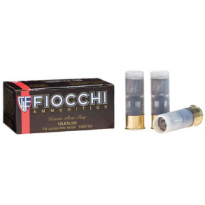 Fiocchi 12LESLUG Aero Low Recoil 12 Gauge 2.75" 7/8 oz Rifled Slug Shot 10 Bx/ 25 Cs