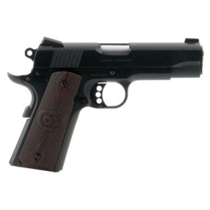 Colt Mfg 1911 Combat Commander 45 ACP 4.25" 8+1 Blued Blued Carbon Steel Slide Checkered Black Cherry G10 Grip - O4940XE