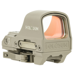 Holosun HE510C-GR-FDE 2 MOA Green Dot / 65 MOA Green Circle Multi Reticle, 0.91x1.26, Flat Dark Earth - HE510C-GR-FDE