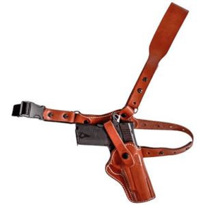 1791 Gunleather Optic Ready Shoulder Holster, Brown Fair Chase Deer Hide Right Hand Fits 1911 - PFC1CBRR