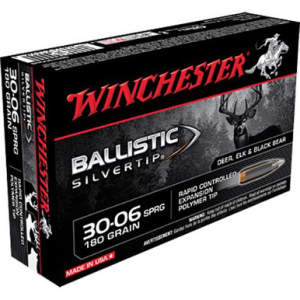 Winchester Ammo Ballistic Silvertip 30-06 Springfield 180 gr Rapid Controlled Expansion Polymer Tip - SBST3006B