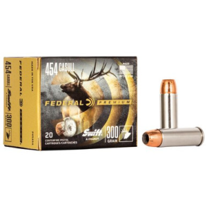 eral P454SA Premium 454 Casull 300 Gr Swift A-Frame (SWFR) 20 Bx/ 10 Cs Ammo