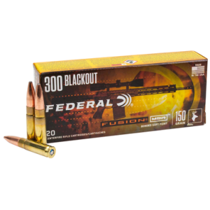 Federal Fusion 300 Blackout 190gr Bonded Soft Point 20 Per Box F300BMSR3
