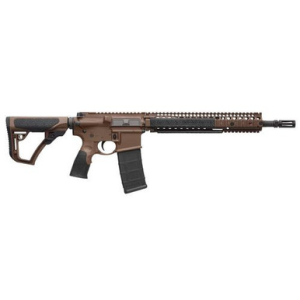 Daniel Defense DDM4 M4A1 *CA Compliant 5.56x45mm NATO 14.50" 10+1 Mil-Spec Brown Cerakote 6 Position w/SoftTouch Overmolding Stock - 02-088-15126-055