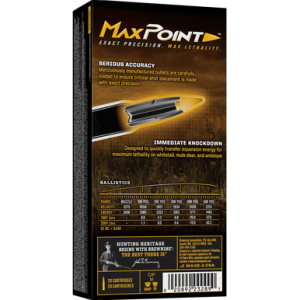 Browning Max Point 308 Win 168 Grain Ammo - 20 Per Box Ammo - B192103082 20 Per Box - B192103082 Ammo