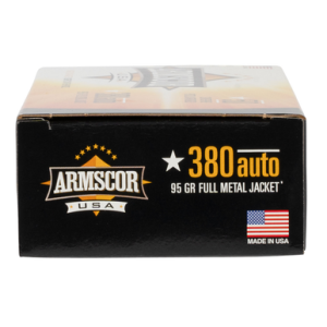 scor FAC3802N USA 380 ACP 95gr Full Metal Jacket 50 Per Box Ammo