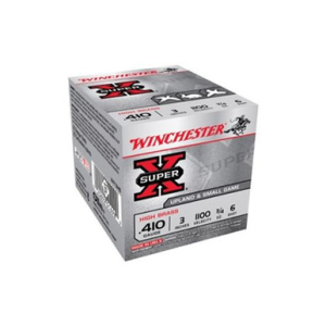 Winchester Ammo Super X Heavy Game Load High Brass 410 Gauge 3 3/4 Oz 6 Shot Ammo - X413H6 X413H6 Ammo