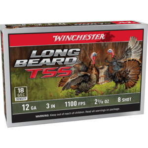 Winchester Ammo LBTSS1238 Long Beard TSS 12 Gauge 3 2 3/8oz Tungsten 8 Shot 5 Per Box chester LBTSS1238 Long Beard TSS 12 Gauge 3 2 3/8oz Tungsten 8 Shot 5 Per Box Ammo