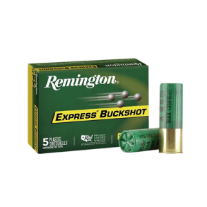 ington Ammunition 20640 Express Buckshot 12 Gauge 3 4 Buck Shot 5 Per Box Ammo