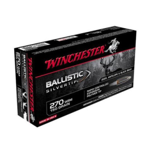 Winchester Ammo Ballistic Silvertip 270 WSM 150 gr Rapid Controlled Expansion Polymer Tip - SBST2705A