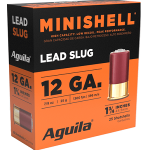 Aguila 1CHB1386 Minishell 12 Gauge 1.75 5/8 Oz 25 Per Box/ 10 Case ila 1CHB1386 Minishell 12 Gauge 1.75 5/8 Oz 25 Per Box/ 10 Case Ammo