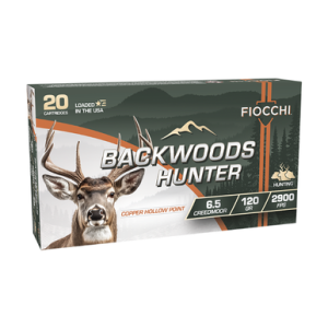 Fiocchi 65CMBHC Backwoods Hunter 6.5 Creedmoor 120gr Copper Hollow Point 20 Per Box cchi 65CMBHC Backwoods Hunter 6.5 Creedmoor 120gr Copper Hollow Point 20 Per Box Ammo