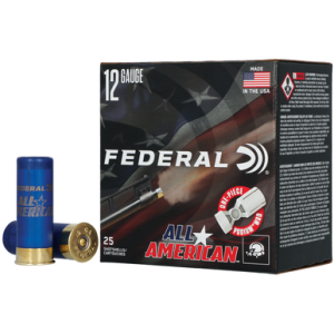 Federal All-American 12 Gauge 2.75 1 1/8 Oz 7.5 Shot 25 Per Box FAA12H75 eral All-American 12 Gauge 2.75 1 1/8 Oz 7.5 Shot 25 Per Box FAA12H75 Ammo