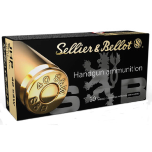 Sellier & Bellot SB40C Handgun 40 S&W 180gr Jacketed Hollow Point 50 Per Box lier & Bellot SB40C Handgun 40 S&W 180gr Jacketed Hollow Point 50 Per Box Ammo