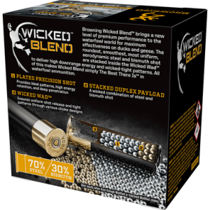 Browning Ammo B193431230 Wicked Blend 12 Gauge 3 1 1/4oz BB/1BI Shot 25 Per Box wning B193431230 Wicked Blend 12 Gauge 3 1 1/4oz BB/1BI Shot 25 Per Box Ammo