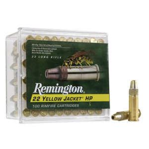 ington Ammunition 21280 Yellow Jacket Rimfire 22LR 33gr Truncated Cone Hollow Point 100 Per Box Ammo