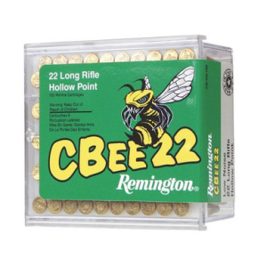 ington Ammunition 21119 Cbee 22 LR 33 Gr Hollow Point (HP) 100 Bx/ 50 Cs Ammo