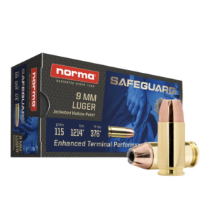 Norma Ammunition 9mm Luger Safeguard 50 Per Box 610540050 ma Ammunition 9mm Luger Safeguard 50 Per Box 610540050 Ammo