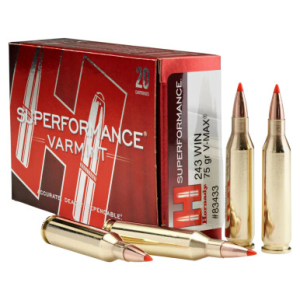 nady 80411 Superformance 243WSSM 75gr V-Max 20 Per Box Ammo