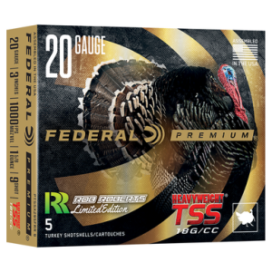 Federal Heavyweight TSS 20 Gauge 3 1 5/8oz Tungsten 9Shot 5 Per Box PTSSX295FRR9 eral Heavyweight TSS 20 Gauge 3 1 5/8oz Tungsten 9Shot 5 Per Box PTSSX295FRR9 Ammo