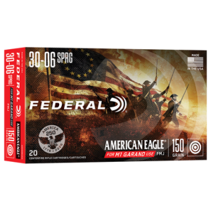 eral AE3006USA American Eagle 30-06 Springfield 150gr Full Metal Jacket 20 Per Box Ammo