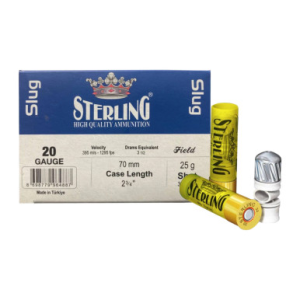 Sterling 8698779950323 20 Gauge 2.75 Slug Shot 10 Per Box rling 8698779950323 20 Gauge 2.75 Slug Shot 10 Per Box Ammo